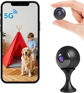 AOBOCAM 4K Hidden Camera 5G WiFi, Mini Nanny Cam for Home Security | Night Vision AI Motion Detection Cloud & Local Storage Mini Spy Cam for Indoor Monitoring