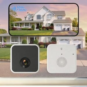 2K Wireless Window Cameras for Home Security, 6s Pre-Roll | Battery Powered, 2.4/5GHz WiFi, Color Night Vision, AI Person Detection, Anti-Glare, Indoor Cameras for Home Security