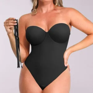 JOYSHAPER Strapless Shapewear Bodysuit for Women Low Back Built-in Bra